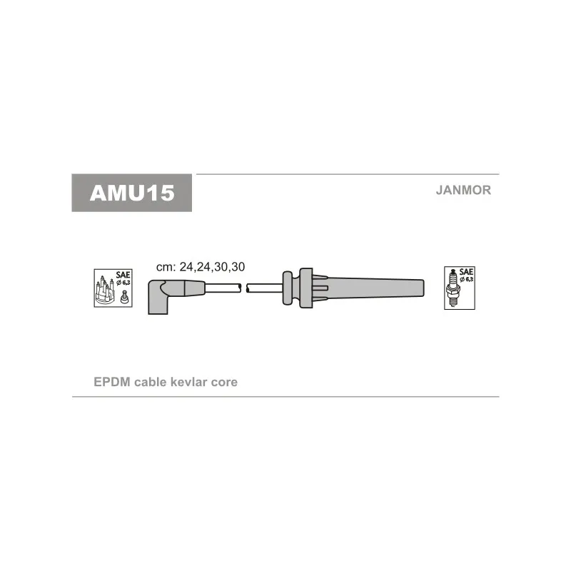 Kit de câbles d'allumage JANMOR AMU15