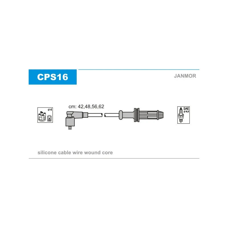 Kit de câbles d'allumage JANMOR CPS16