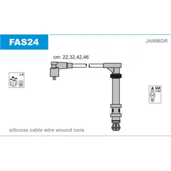 Kit de câbles d'allumage JANMOR FAS24