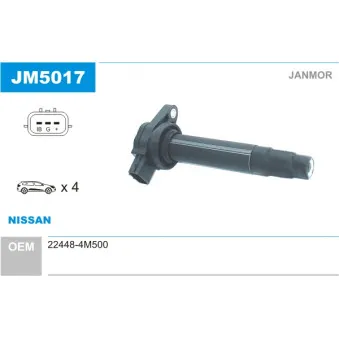 Bobine d'allumage JANMOR JM5017