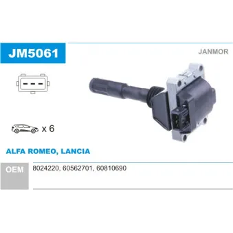 Bobine d'allumage JANMOR JM5061