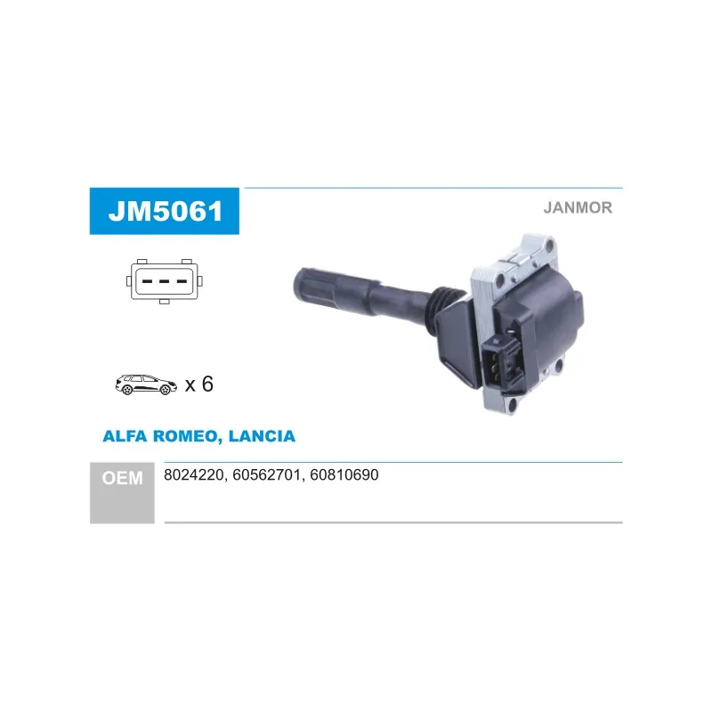 Bobine d'allumage JANMOR JM5061