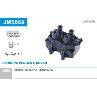 Bobine d'allumage JANMOR JM5069