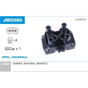 Bobine d'allumage JANMOR JM5080