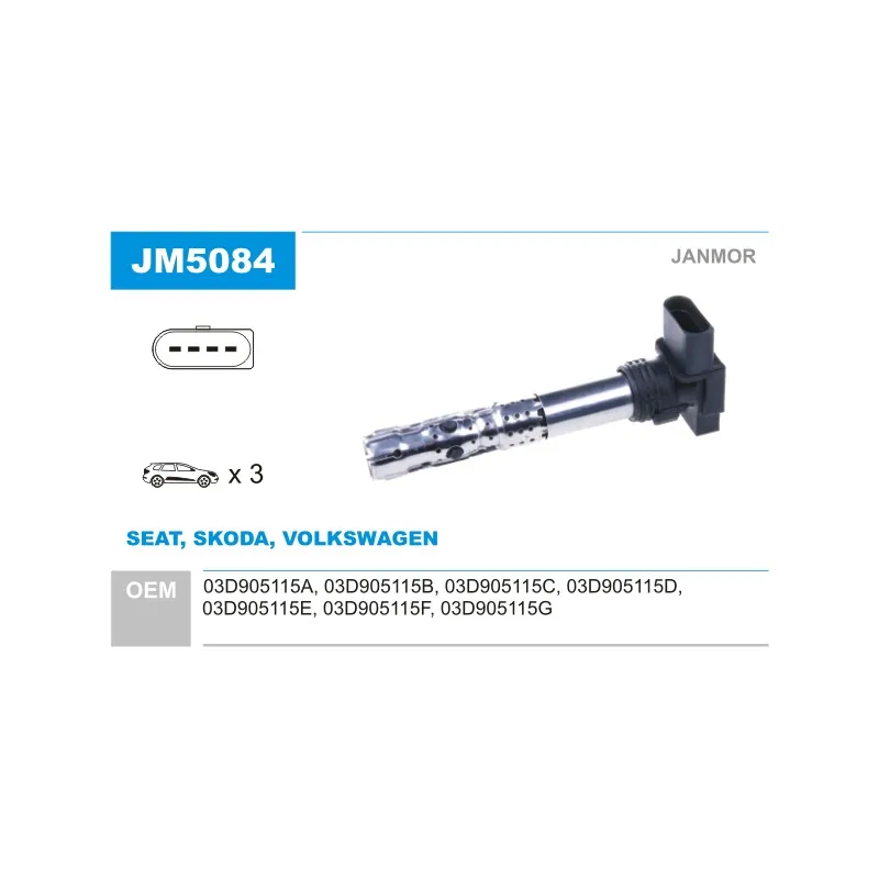 Bobine d'allumage JANMOR JM5084