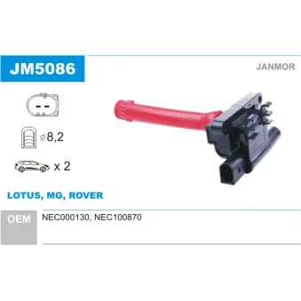 Bobine d'allumage JANMOR JM5086