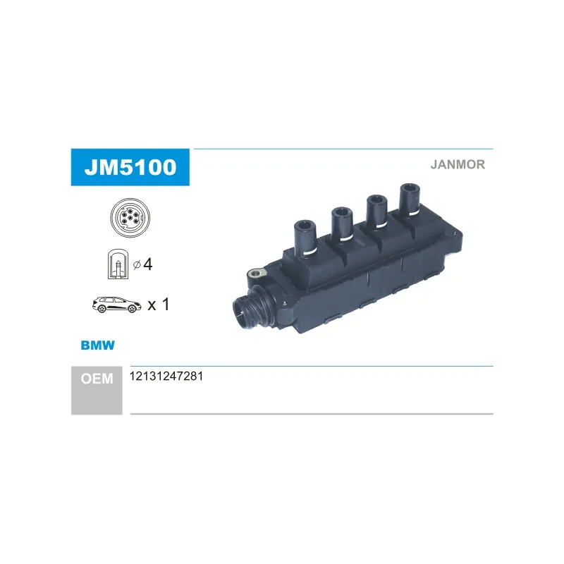 Bobine d'allumage JANMOR JM5100