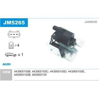 Bobine d'allumage JANMOR JM5265