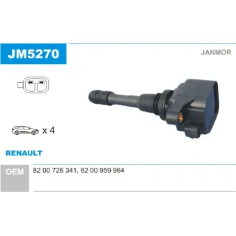 Bobine d'allumage JANMOR JM5270