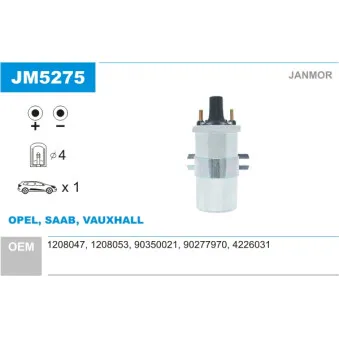 Bobine d'allumage JANMOR JM5275