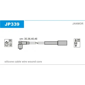 Kit de câbles d'allumage JANMOR JP339