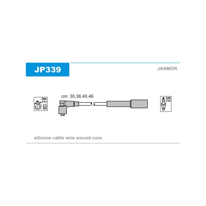 Kit de câbles d'allumage JANMOR JP339