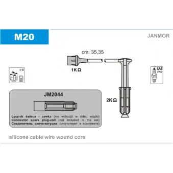 Kit de câbles d'allumage JANMOR