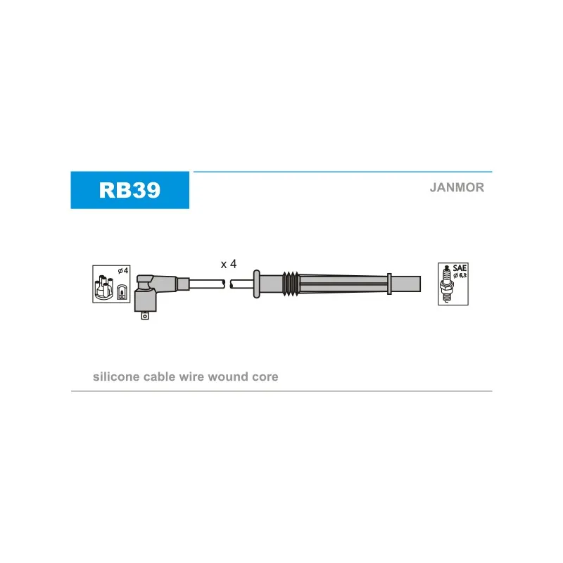 Kit de câbles d'allumage JANMOR RB39