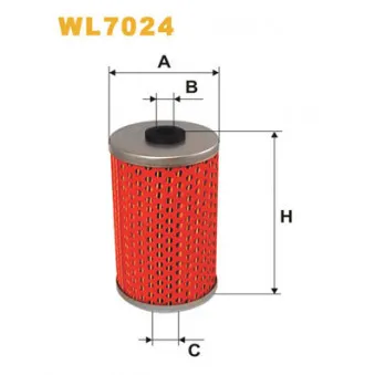 Filtre à huile WIX FILTERS WL7024