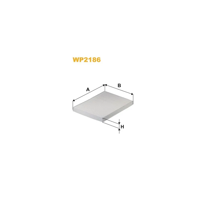 Filtre, air de l'habitacle WIX FILTERS WP2186