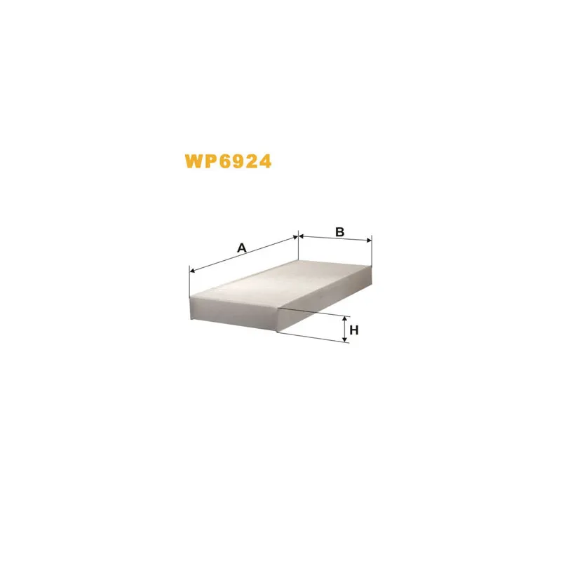Filtre, air de l'habitacle WIX FILTERS WP6924