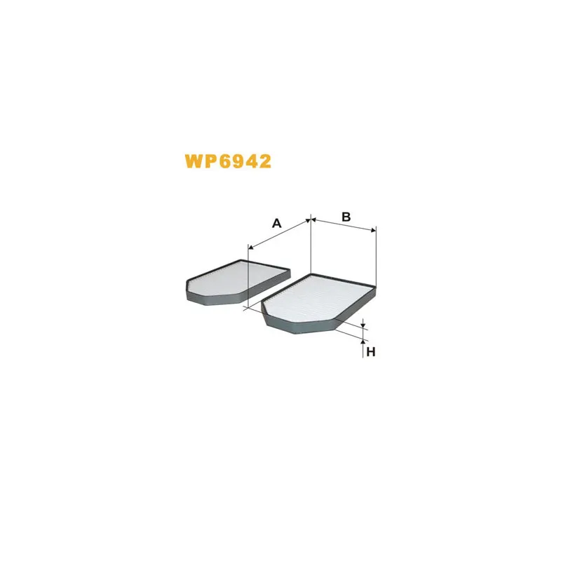 Filtre, air de l'habitacle WIX FILTERS WP6942