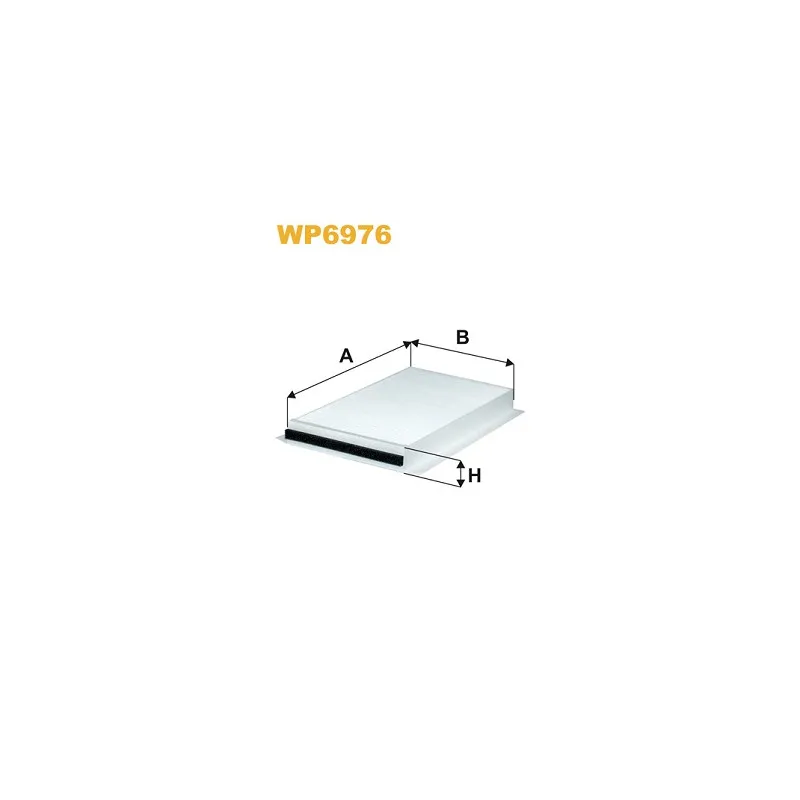 Filtre, air de l'habitacle WIX FILTERS WP6976