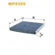 Filtre, air de l'habitacle WIX FILTERS WP9389 - Visuel 2