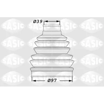 Soufflets de cardan avant SASIC 1900005