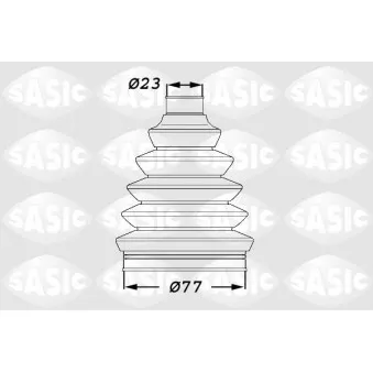 Soufflets de cardan avant SASIC 1900008