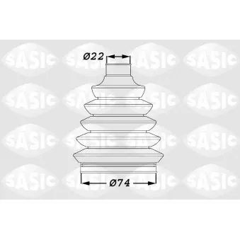 Soufflets de cardan avant SASIC 1900011