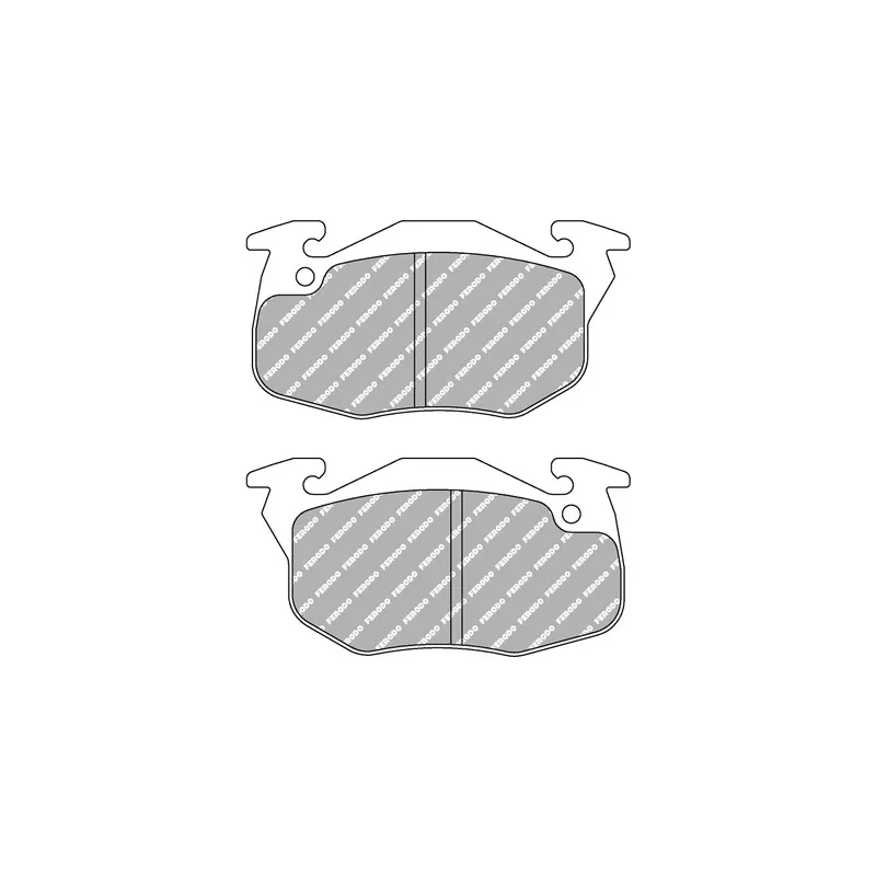 Jeu de 4 plaquettes de frein avant FERODO RACING FCP393R