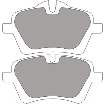 Jeu de 4 plaquettes de frein avant FERODO RACING FCP4080W