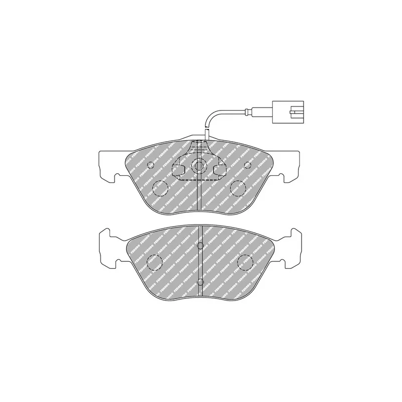 Jeu de 4 plaquettes de frein avant FERODO RACING FDS1052