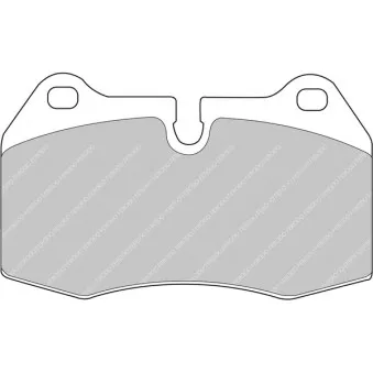 Jeu de 4 plaquettes de frein avant FERODO RACING FDS998