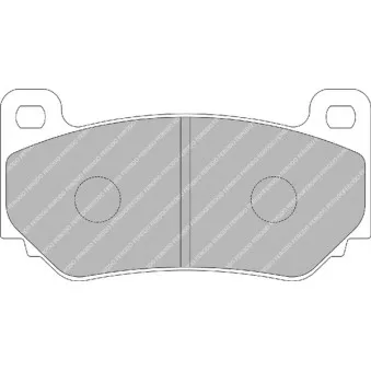 Jeu de 4 plaquettes de frein avant FERODO RACING FDSR3085