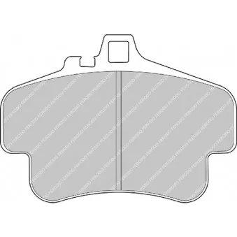 Jeu de 4 plaquettes de frein avant FERODO RACING FRP3051H