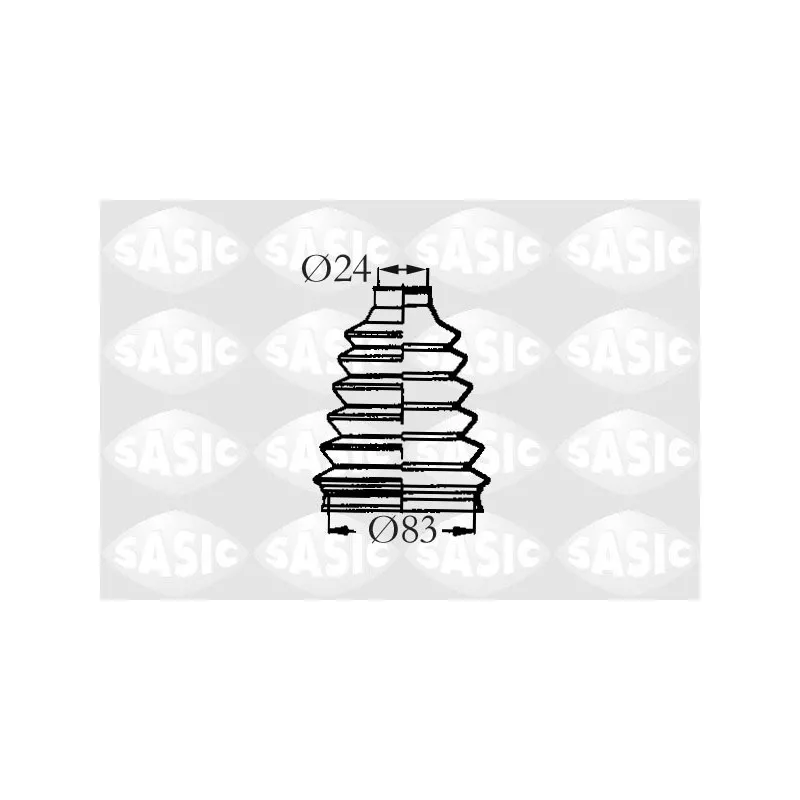 Soufflets de cardan avant SASIC 2933143