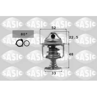 Thermostat d'eau SASIC 3306065