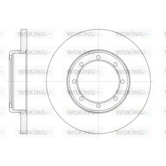 Jeu de 2 disques de frein arrière WOKING D61476.00