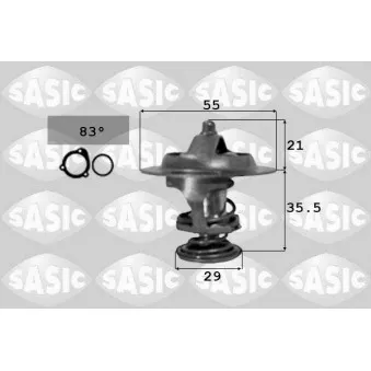 Thermostat d'eau SASIC 3381231