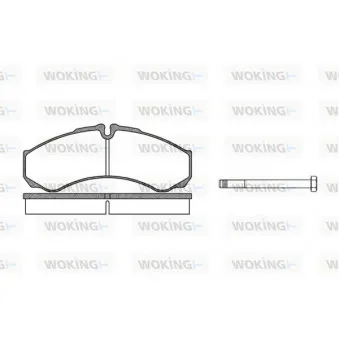 Jeu de 4 plaquettes de frein avant WOKING P7513.00