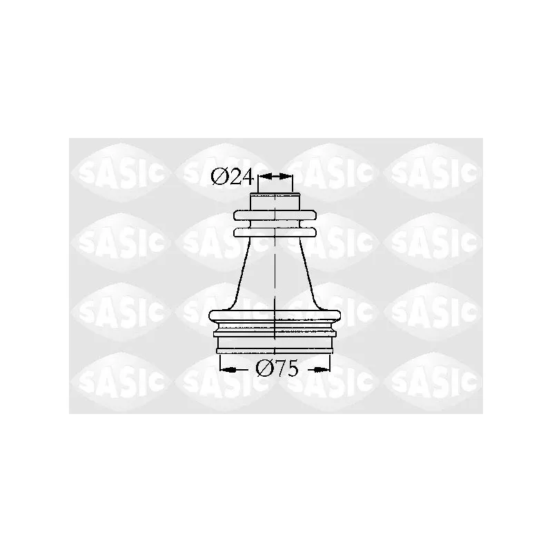 Soufflets de cardan avant SASIC 4003416