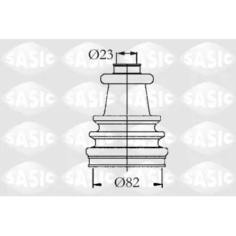 Soufflets de cardan avant SASIC 4003420