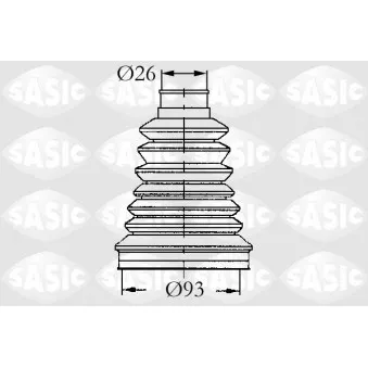 Soufflets de cardan avant SASIC 4003442