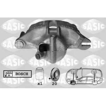Étrier de frein avant gauche SASIC 6504002
