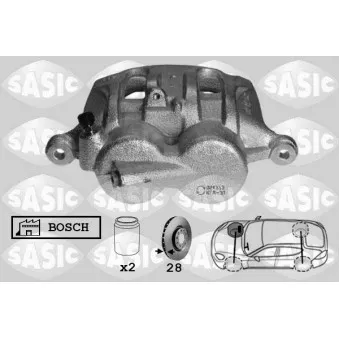 Étrier de frein avant droit SASIC 6506163