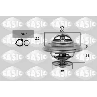 Thermostat d'eau SASIC 9000337