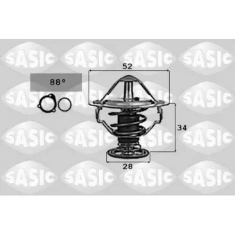 Thermostat d'eau SASIC 9000714