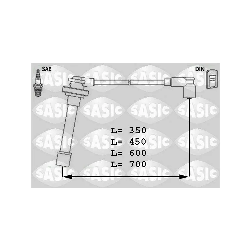 Kit de câbles d'allumage SASIC 9286011