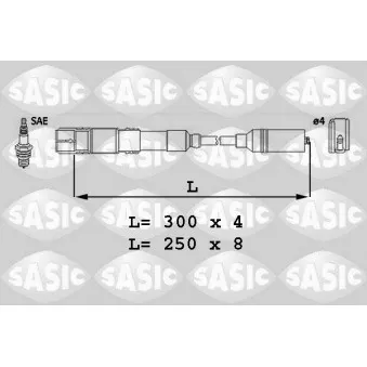 Kit de câbles d'allumage SASIC 9286023