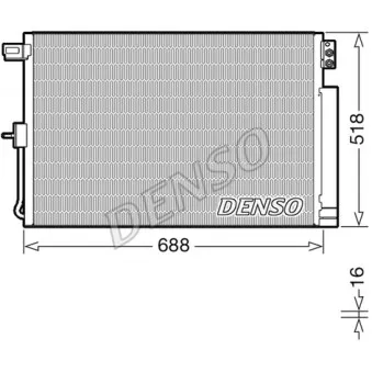 Condenseur, climatisation DENSO DCN06019