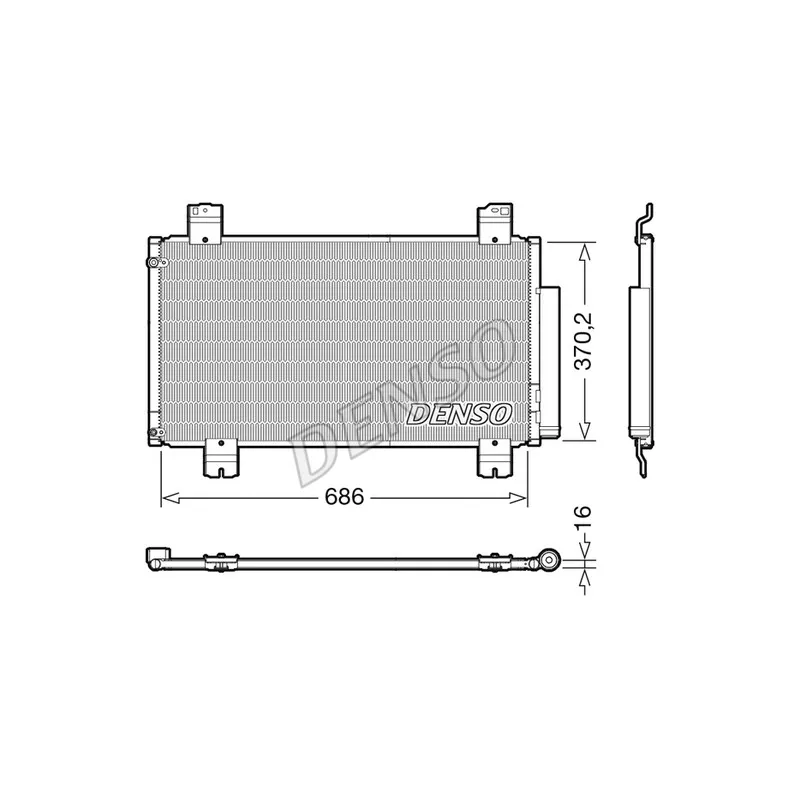 Condenseur, climatisation DENSO DCN40033