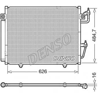 Condenseur, climatisation DENSO DCN45009